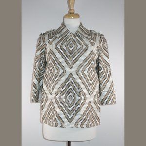 Tory Burch Printed Jacket - Size 8